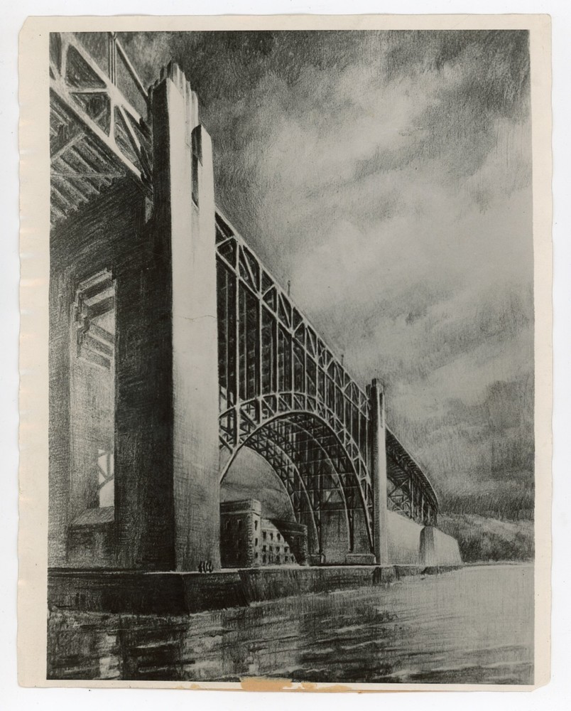 Golden Gate Bridge Sketch San Francisco CA 1931 Press Photo