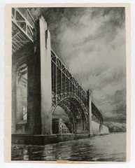 Golden Gate Bridge Sketch San Francisco CA 1931 Press Photo