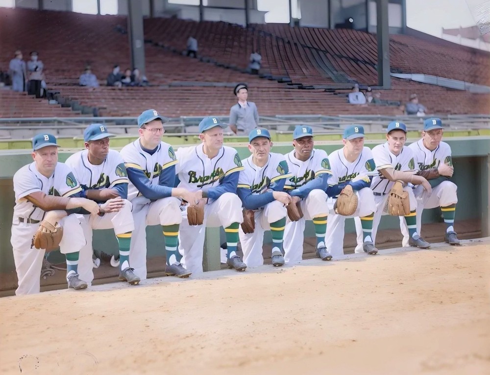 1951-boston-braves-starting-lineup 8×10 Colorized Print-FREE SHIPPING