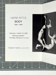 Herb Ritts (1952-2002) Art Show Announcement Card 2005 – Body – Staley Wise NYC
