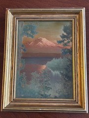 Norman Edson Goldtone Orotone, Mt. Rainier “Sun’s Last Glow” 5 x 7