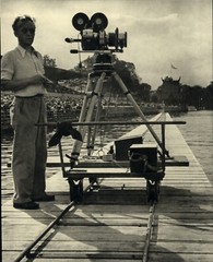 1936 Original Berlin OLYMPIC Camera Rail Rowing Event Art Photo Leni Riefenstahl