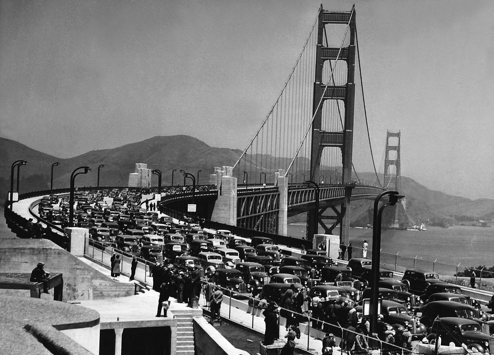 1937 San Francisco Bay GOLDEN GATE BRIDGE Glossy 8×10 Photo Print Poster