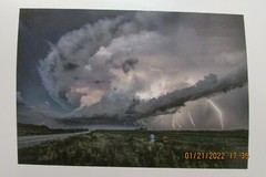 MUSCATINE COUNTY SUPERCELL Paul Brooks Photography 8″ X 5&1/2″ Archival Photo