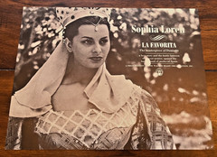 SOPHIA LOREN LA FAVORITA 1952 RARE VINTAGE MOVIE PHOTO STILL SYNOPSIS SHEET