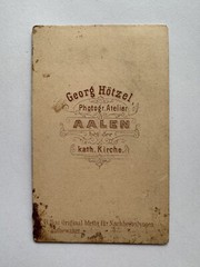 orig. CDV photo photograph old picture woman lady fashion around 1885 Aalen Hötzel