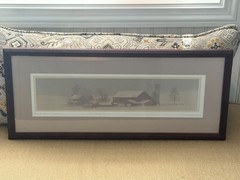 “Sundays Snow” Amish No. 471 195/400 Bill Coleman – signed, matted, framed