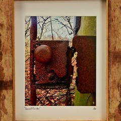 MICHAEL RAY Original Vintage Signed NY Secret Garden Landscape Photograph Print