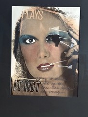 Judith Golden Plays It Hot 1977 Artist Proof AP Signed Photo Mixed Media 70s