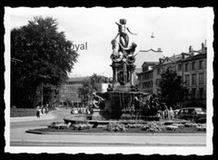 St. Gallen 1957 – Broderbrunnen – VW Pretzel Beetle Car Vehicle – 1950s – Photo 10x7cm