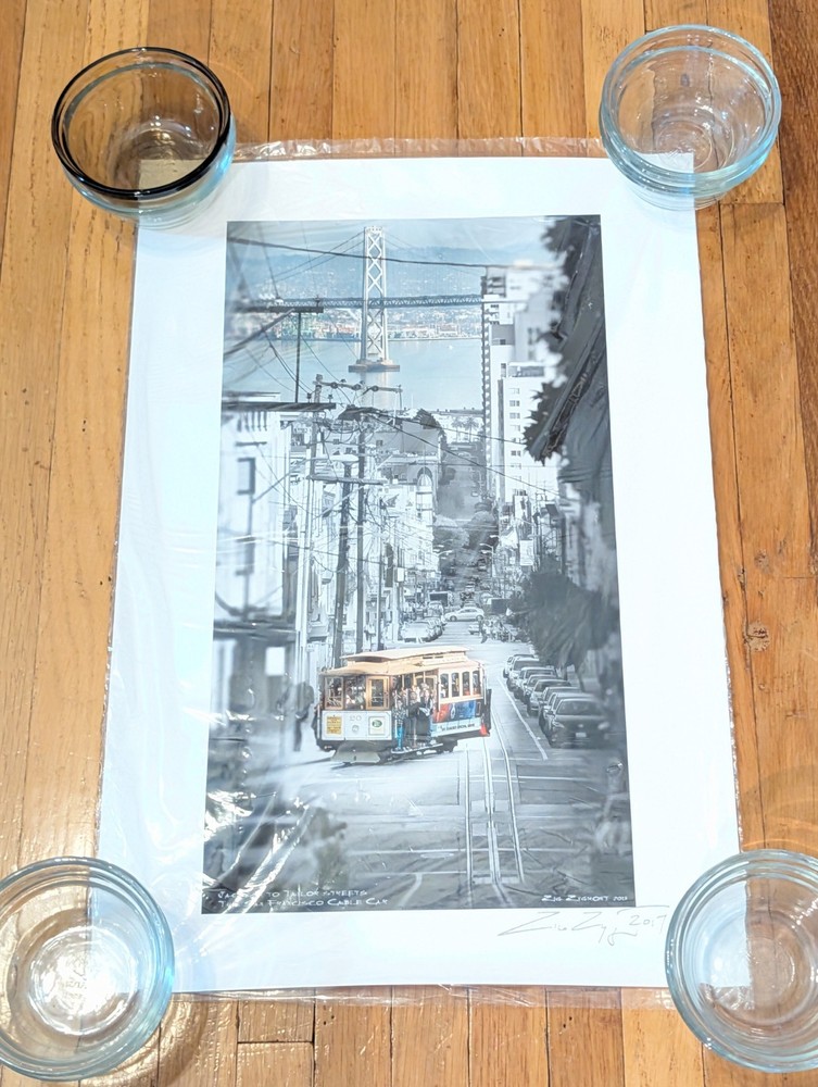 San Francisco Cable Car By Zig Zygmont 2013 Photo 19″ x 13″ Signed Dated 2017