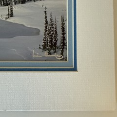 Rick Morley “First Snow” Mt. Rainier Signed Photography Matted Print 8×10