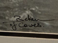 Beken Of Cowes Framed, Suzzane 1911 Sailboat Print. Ink Print Signed. 19″ X 27″