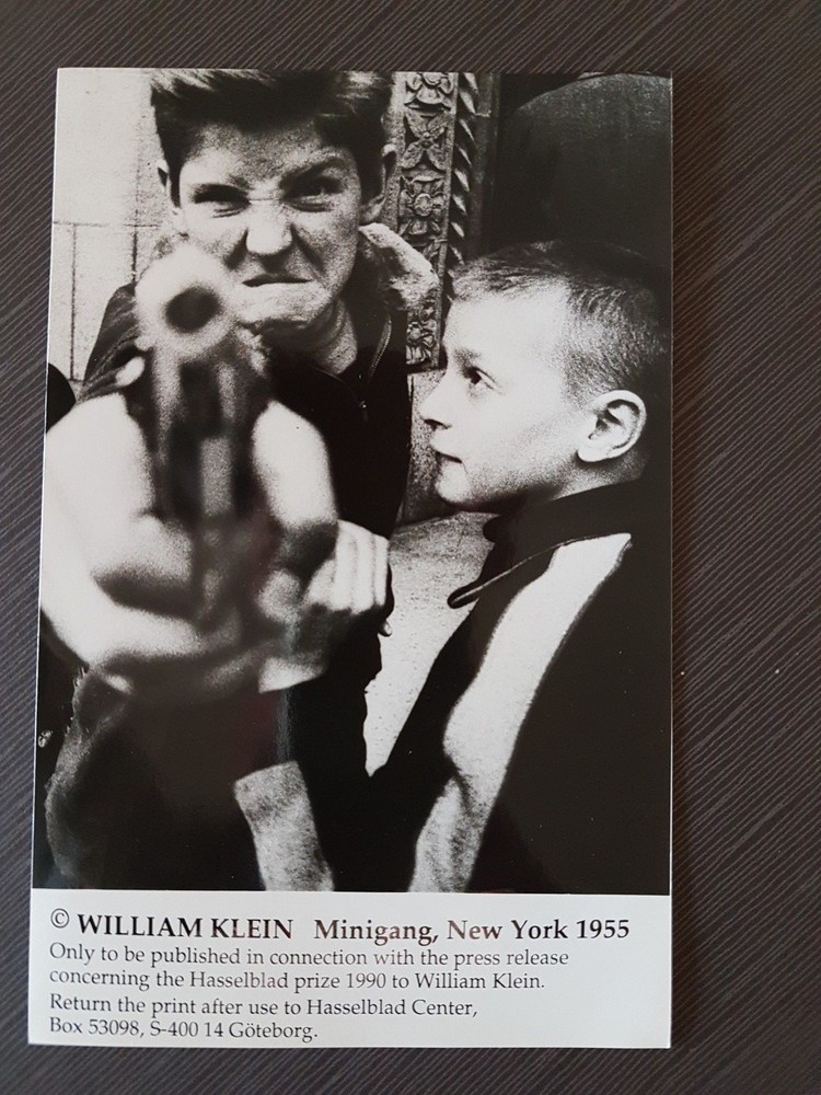 photograph William Klein minigang new york 1955 19.6x12x6 cm as described