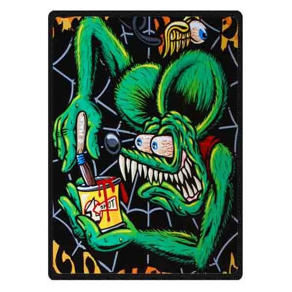 great rat fink Soft Warm Single-Side Printing Flannel Fleece Blanket
