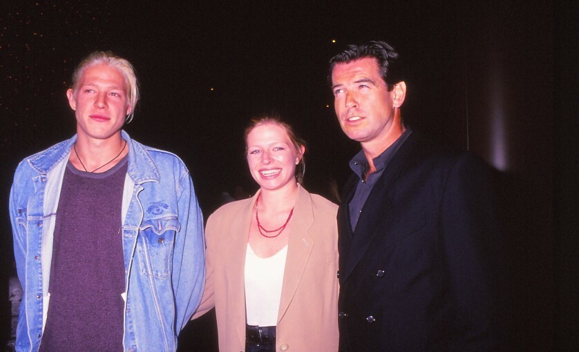 Dia Pierce Brosnan with Christopher Charlotte 1994 KB Format Photographer P11-28-4-4
