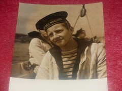 [Marine] Gaston Karquel Original Argentic Photo Ca 1940 School Of Mousse