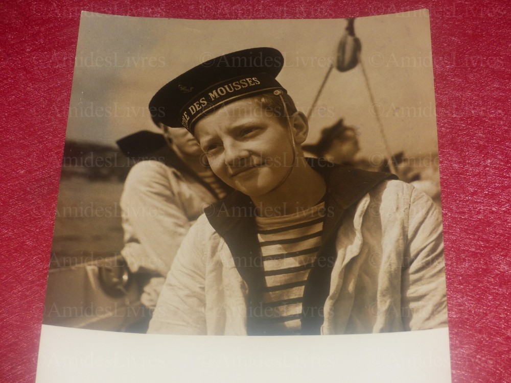 [Marine] Gaston Karquel Original Argentic Photo Ca 1940 School Of Mousse