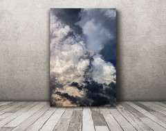 Vertical thunderstorm cloud photography print cloudscape picture nature photo