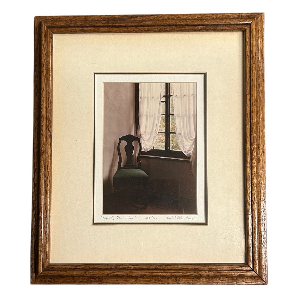 Signed Limited Edition Moody Photograph Chair By The Window Richard Alan Prout