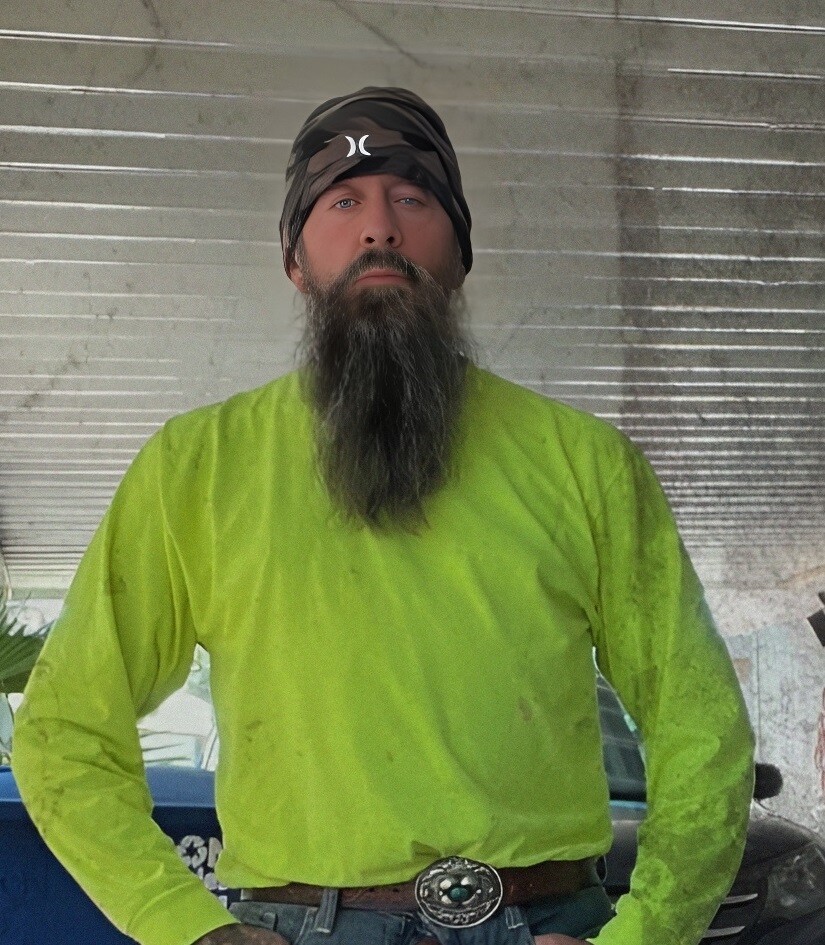 MALE PORTRAIT #1123-572 -WOLF biker series – free shipping usa