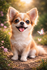 Dog Doggie Digital Image Picture Wallpaper Background Desktop Art AI Photo Puppy