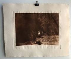 Edward S.Curtis Photogravure Out of the Darkness Navaho Classic Gravure Company