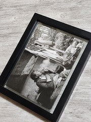 RARE Paul S Conklin Canadian Cree Woman Lights Her Pipe In Her Summer Camp Photo