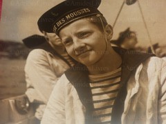 [Marine] Gaston Karquel Original Argentic Photo Ca 1940 School Of Mousse