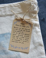 Handmade Cyanotype Tote Bag – Original Art – Fine Art Photography, Adam’s Lilith