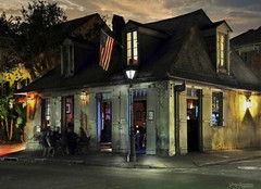 New Orleans LAFITTE’S BLACKSMITH SHOP BAR 16×24 canvas print French Quarter