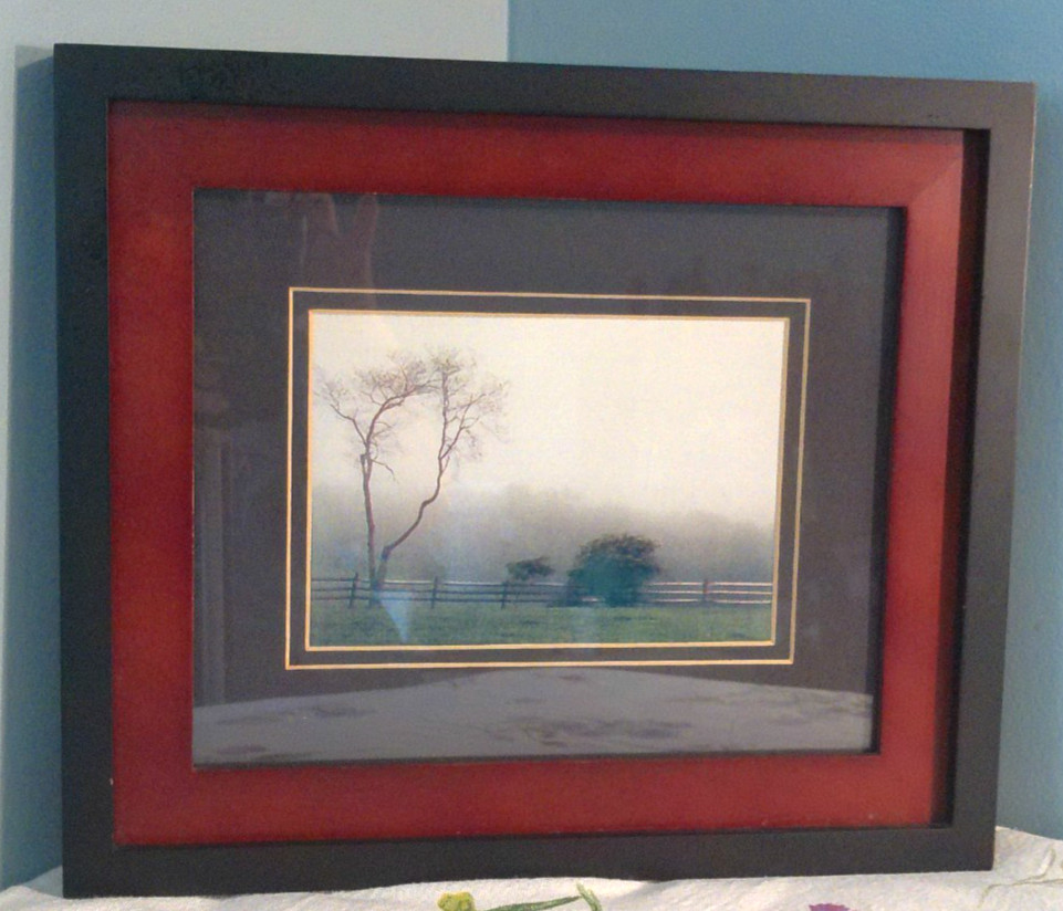 Inspirational “Encased in God’s Fog” Framed Art Photo Double Matted Heavy…