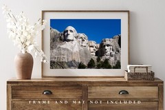 Mount Rushmore Photography Print: South Dakota Black Hills Presidents Picture