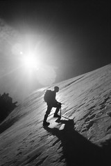 Photo On Paper Analog FRANCE ALPINIST MOUNTAIN 1960 Format 30x45cm