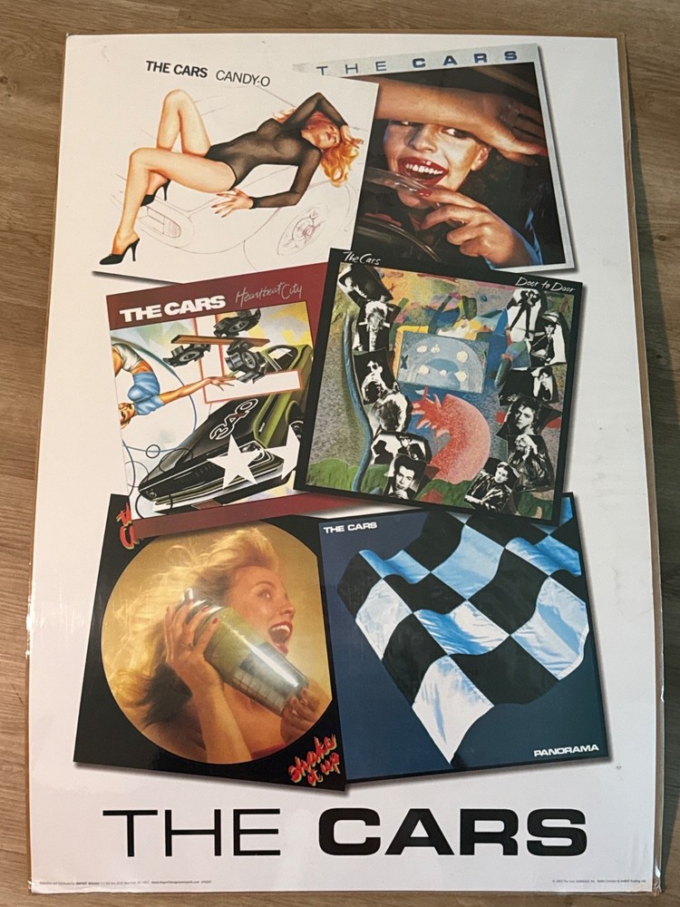 The Cars Poster Album Covers Used