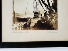 Vintage Pictorialist J.E. Knickle Maritime Photograph, Signed – Nova Scotia
