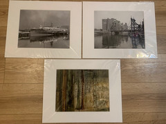 Set of 3 Buffalo NY Historic Photographs – Buffalo Canvas Fine Art Matted Prints