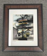 Tony Sculling Key West Art Photgraph 7.5″ X 9.5″ Matted &Framed To 14.5″ X 17.5″