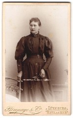 Photograph Bimpage & Co., Lüneburg, portrait of a lady CDV/cabinet photo