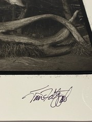 Jim Fitzgerald Elk Head Shore Acres Signed Photograph Carbon Transfer