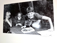 B+W Photography 8″x10″ Kids at Camp 4 Portrait Gelatin Silver Print Vtg Darkroom