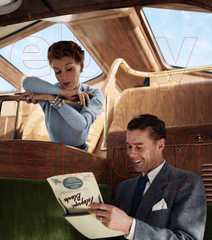 Photo Art Print of the Interior of a Pleasure Dome on the Santa Fe’s Super Chief