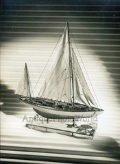 Beautiful sail boat yacht model art photo by H. Hood