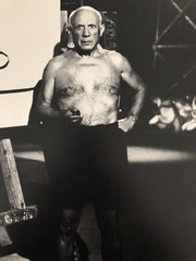 EDWARD QUINN,’PABLO PICASSO,PICHIO’ RARE AUTHENTIC 1985 EXHIBITION ART PRINT