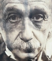 Albert Einstein Silver Gelatin Print Photograph by Philippe Halsman, Signed