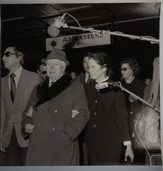 Vintage Photo Charlie Chaplin 1960 46X47CM France Orly Airport