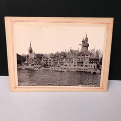 France PARIS Photo UNIVERSAL EXHIBITION 1900 view of LA SEINE vintage antique μ