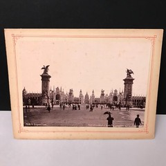 France PARIS Photo EXPOSITION UNVERSSELLE 1900 PONT ALEXANDRE vintage antique μ