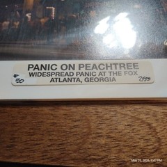 “Panic on Peachtree” matted color photo of WSP on Fox Theater marquee