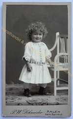 orig. CDV photo photography picture old child children fashion around 1900 Aalen Schneider